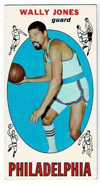1969 Topps Basketball #54 Wally Jones - Philadelphia 76ers RC
